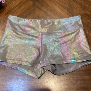 NEW WodBottom Iridescent Shorts NWOT